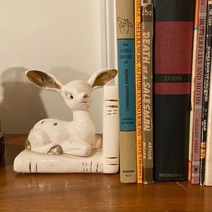 Single Thames Mid Century Ceramic Deer Bookend